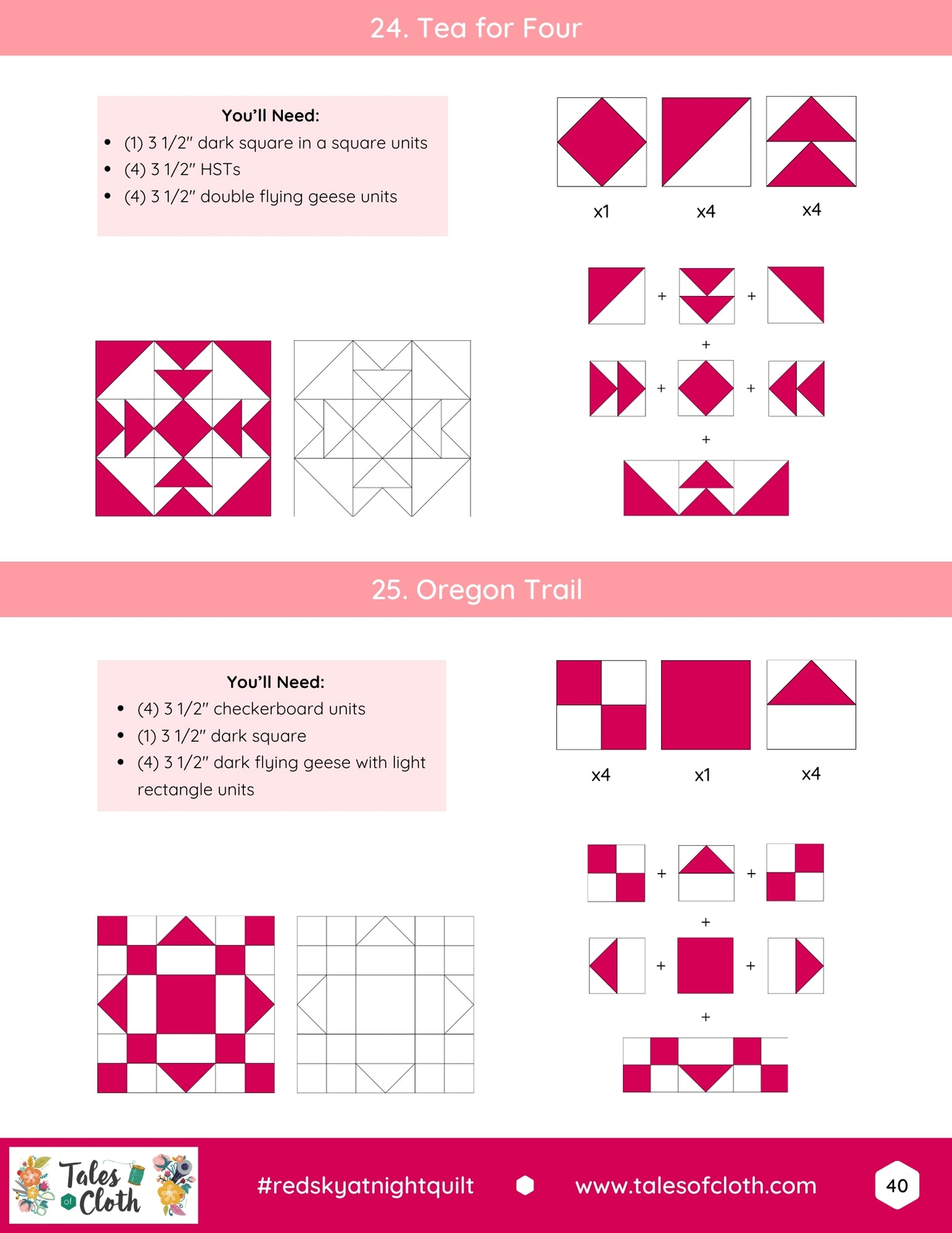 Red Sky at Night Quilt 3 in 1 Bundle